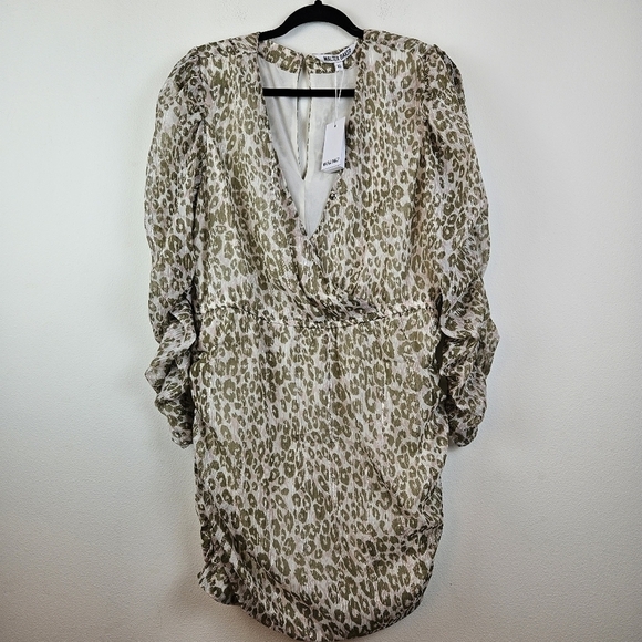 Walter Baker Cream Leopard Mini Dress - Picture 4 of 13
